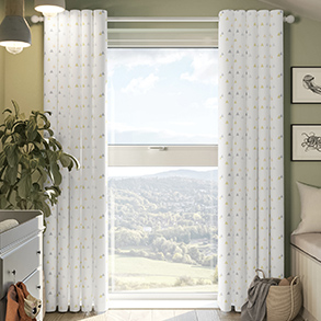 Faceted, Goldie - Made to Measure Curtains